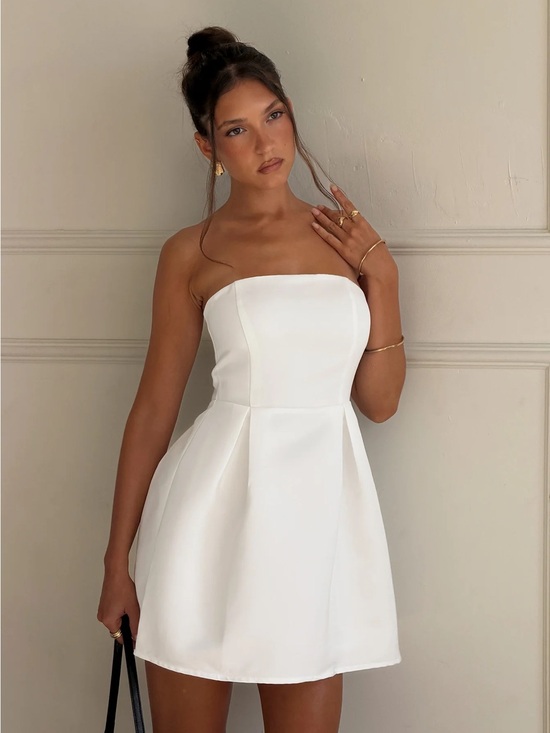 Princess Polly Dresses & Skirts - Princess Polly Strapless White Mini Dress